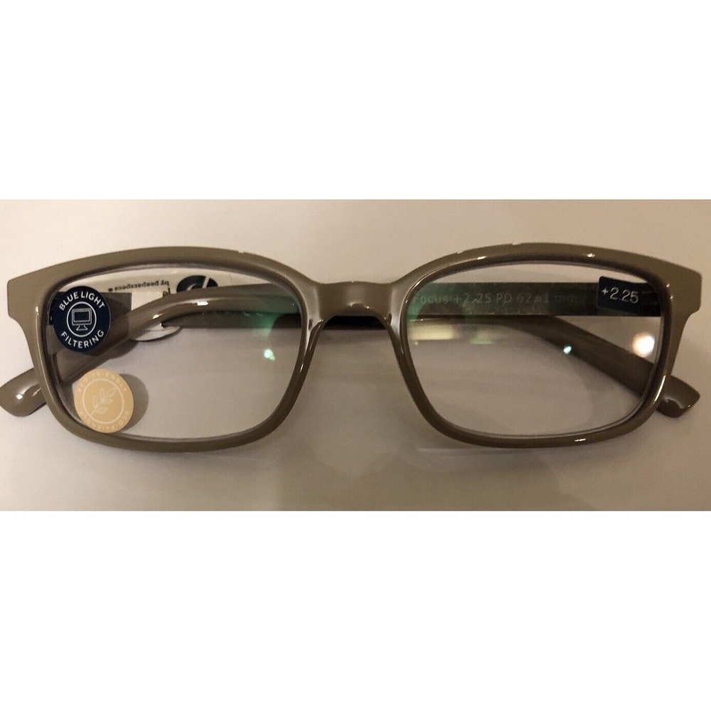 NEW MEMPHIS GRAY PEEPERS BLUE LiGHT READING GLASSES +2.25
